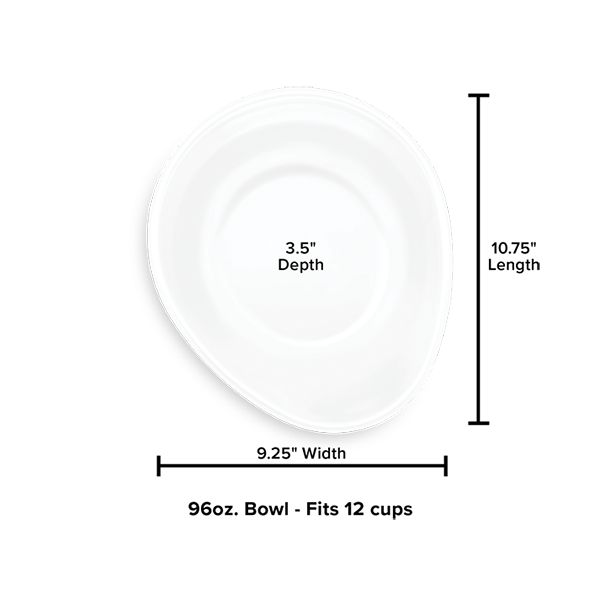 The WeatherTech Single Pet Feeding Bowl Plastic pairs perfectly with a white portion control plate, making mealtime safe and convenient for your furry friend.