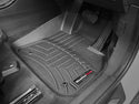Close-up of a black WeatherTech FloorLiner for BMW 2 Series Active Tourer (F45) 2014–2020 / X1 AWD (F48) 1st Row, protecting the driver’s side floor and keeping carpet near the pedals safe from dirt and wear.