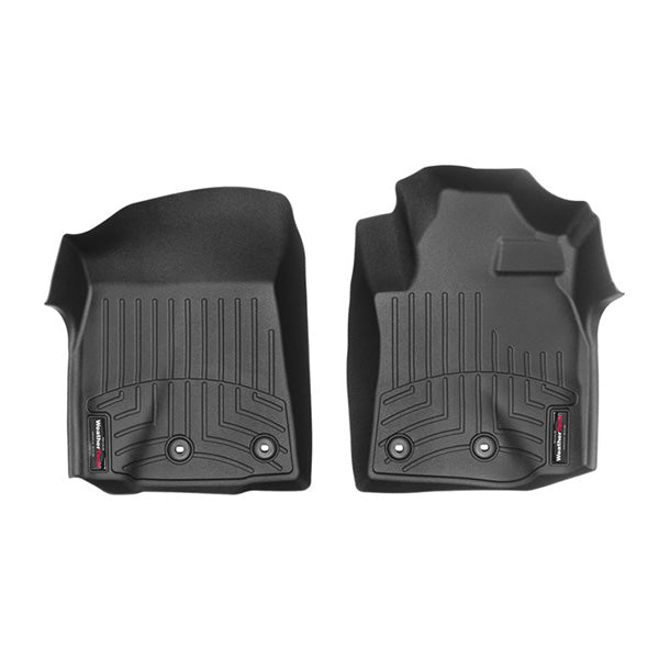 Weathertech’s Floorliner for Toyota Land Cruiser V8 J200 (2012-2014) offers custom-fit, black mats with grooves and anchor points for 1st row driver and passenger sides, ensuring superior carpet and floor protection.