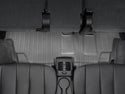 Rear seat view showcasing WeatherTech FloorLiner for BMW X5 (2013-2018, F15) 3rd Row, offering superior floor protection along with visible cup holders, air vents, and backrests—all seen from the rear seats.