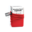 A WeatherTech CupFone Gift Bag comes in a red pouch with an A gift for you! tag and a small pen attached.