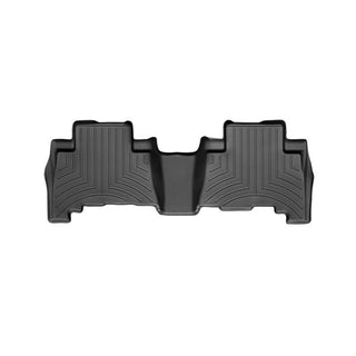 The Weathertech Floorliner for Toyota Land Cruiser Prado J150 5 Door (2010-, 2nd Row) features contoured black rubber with raised edges and textured grooves to protect your rear floor area from dirt and spills.
