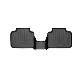 The WeatherTech FloorLiner for Mini Countryman F60 (2017-2024) 2nd row features a contoured black design with raised edges and textured grooves to protect your vehicle’s rear carpet from dirt and spills.